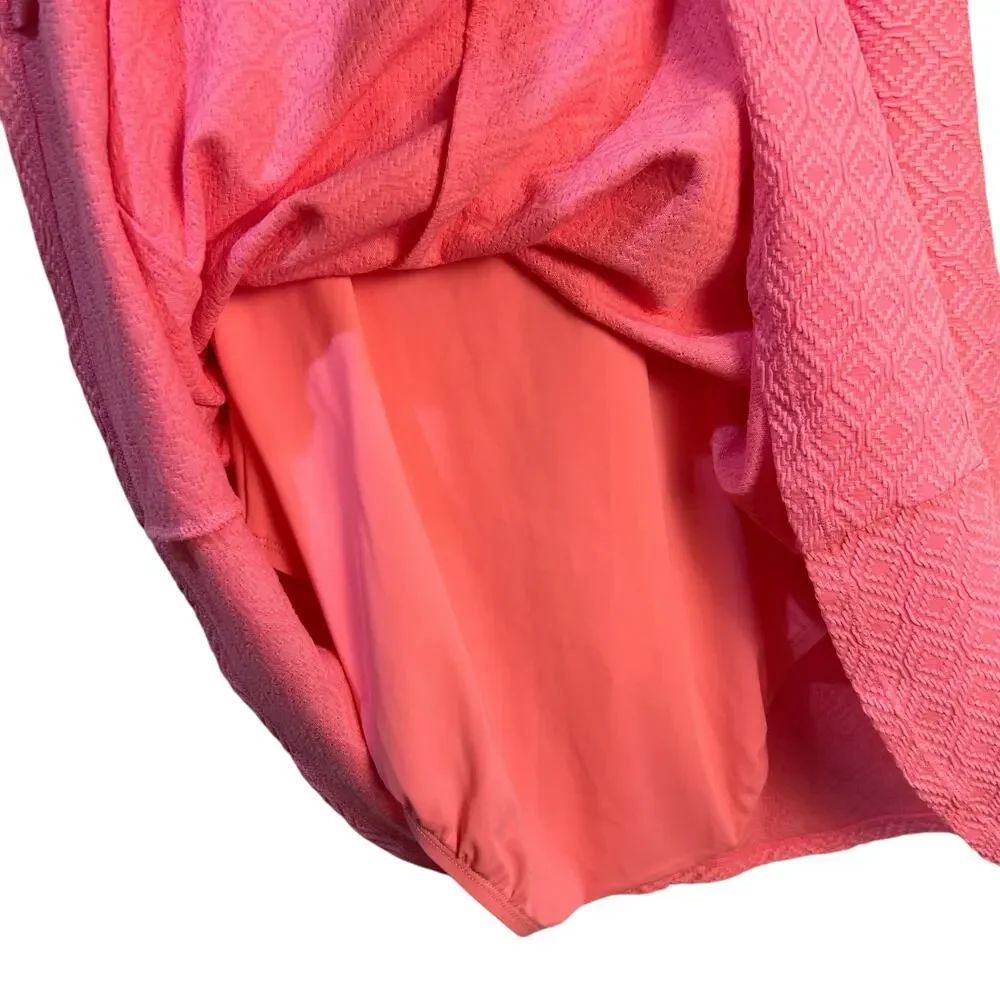 Swim Solutions Geometric One Piece Swim Dress Pink Women’s Plus Size 14 NWT - Picture 6 of 11